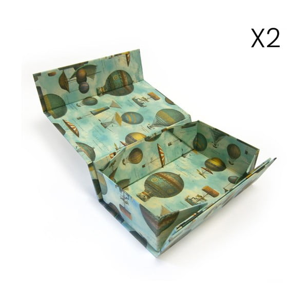 Подаръчна кутия в комплект от 2 броя 13x36 cm Air Balloon - Kartos-image-1