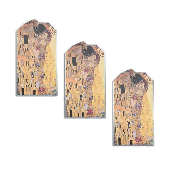 Gustav Klimt - set tří záložek do knihy Kiss