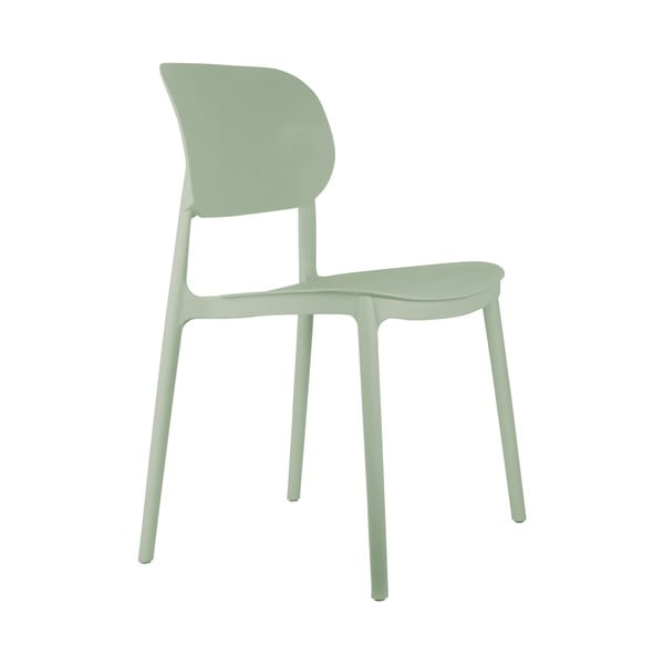 Светлозелени пластмасови трапезни столове в комплект от 4 бр. Cheer – Leitmotiv