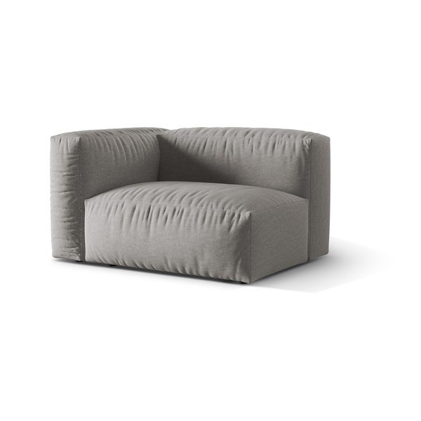 Светлосив модул за диван (ляв ъгъл) Martina – Micadoni Home-image-1