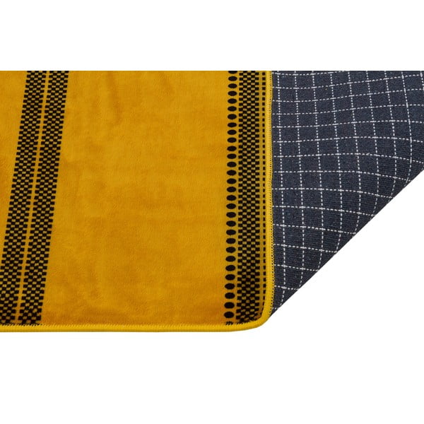 Жълт миещ се килим 200x80 cm - Vitaus-image-2