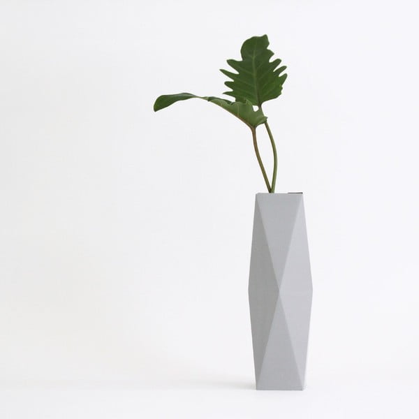 Skládací origami váza SNUG.Grey