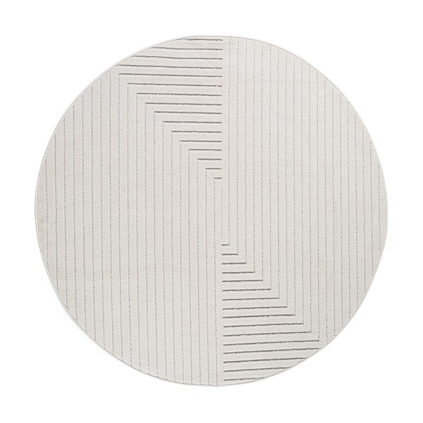 Кремав кръгъл килим за открито и закрито ø 120 cm Nova 1202 – Ayyildiz Carpets