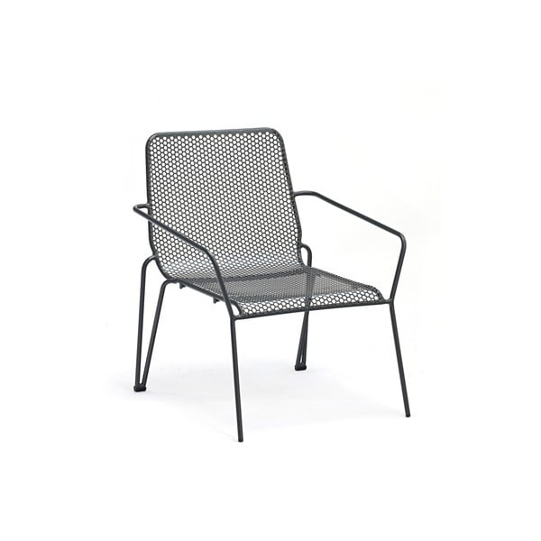 Тъмносиво градинско кресло метално Ambroise – Ezeis