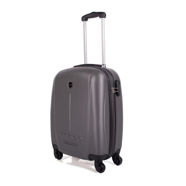 Tmavě šedý cestovní kufr na kolečkách Arsamar Collins, výška 55 cm