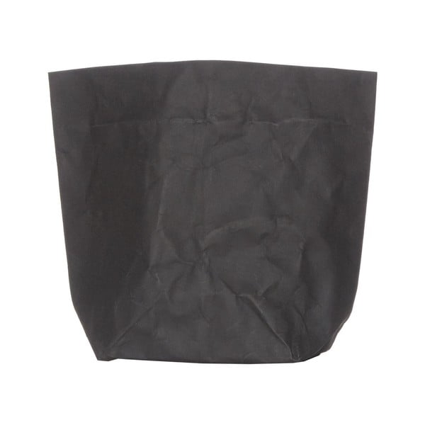 Черно покривало за саксия за растения от миеща се хартия, височина 30 cm - Furniteam