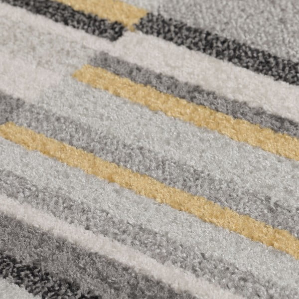Сив и жълт килим Urban Lines, 60 x 220 cm - Flair Rugs