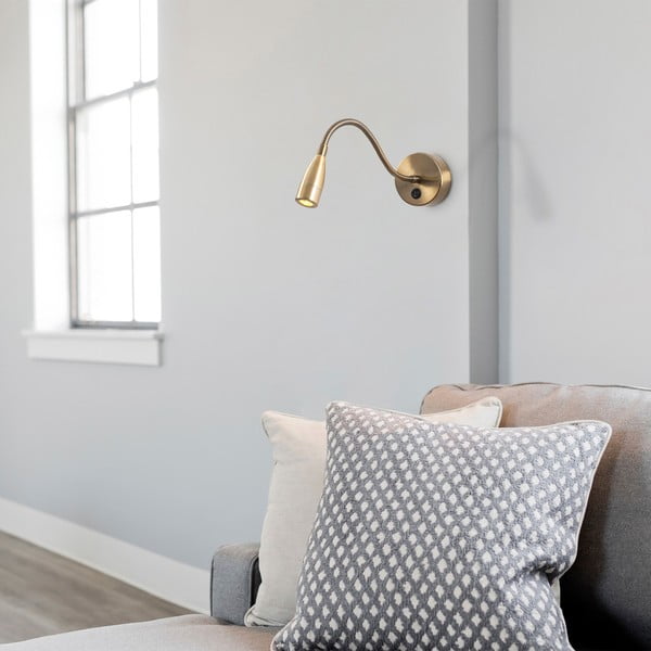 LED стенна лампа  в златист цвят Reading – Opviq lights-image-1