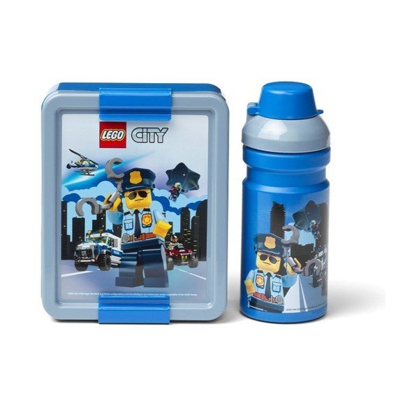 Комплект бутилка за вода и кутия за закуски City - LEGO®
