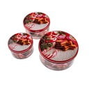 Метални кутии за сладкиши в комплект 3 бр. Christmas – Dakls