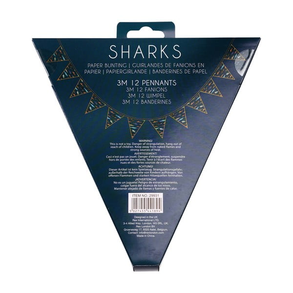 Детски гирлянд Sharks - Rex London-image-3