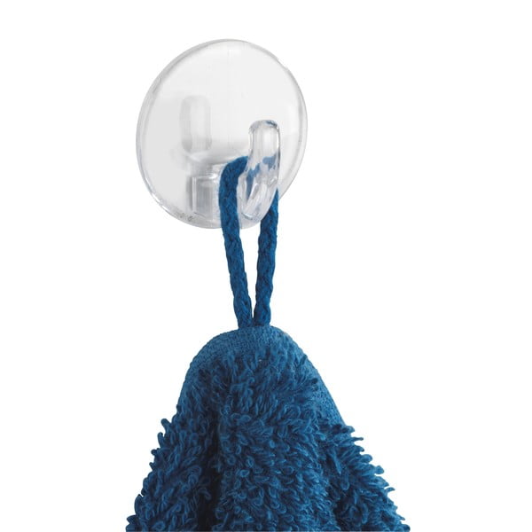 Комплект от 3 прозрачни самозадържащи се куки Round - Wenko-image-3