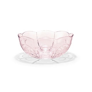 Светлорозова стъклена купа ø 23 cm Lily - Holmegaard