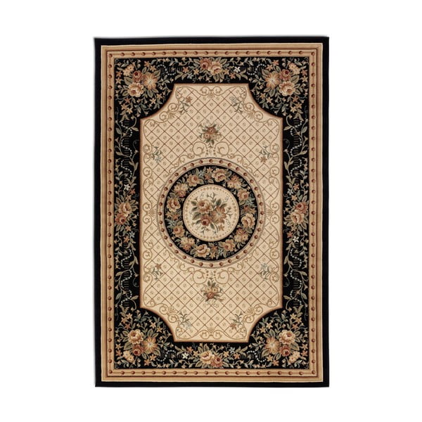 Черно-бежов килим 120x170 cm Herat - Nouristan