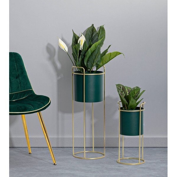 Метални покрития за кашпи в комплект от 2 бр. ø 24 cm Grent Slim – Mauro Ferretti-image-1