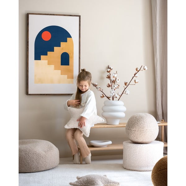 Кремав детски пуф от букле – Wigiwama-image-3