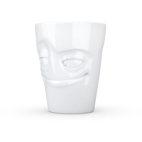 Бяла порцеланова чаша с дръжка - 58products-image-1