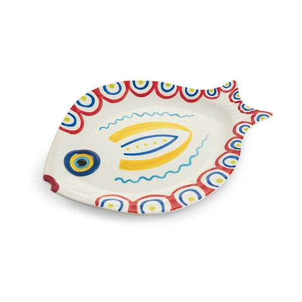 Комплект от 4 доломитни чинии във формата на риба Sashimi Fish - VDE Tivoli 1996-image-3