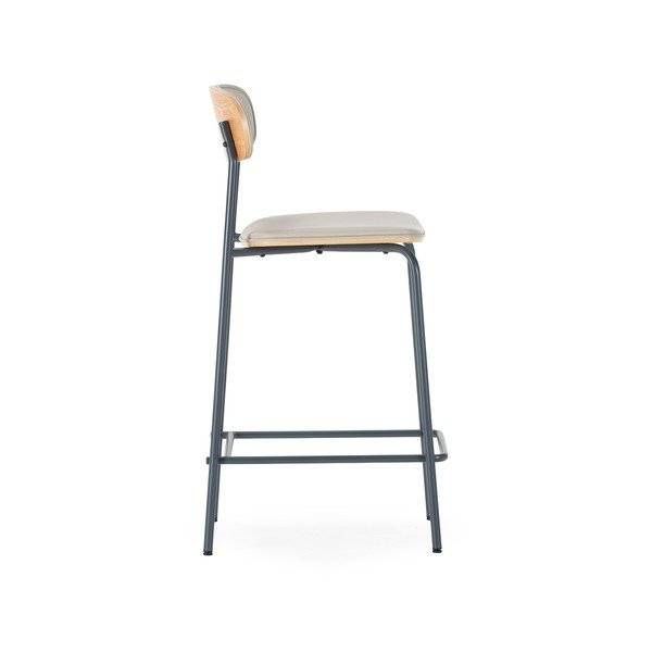 Бежови тапицирани бар столове в комплект 2 бр. (височина на седалката 65,5 cm) Saula – Marckeric-image-3