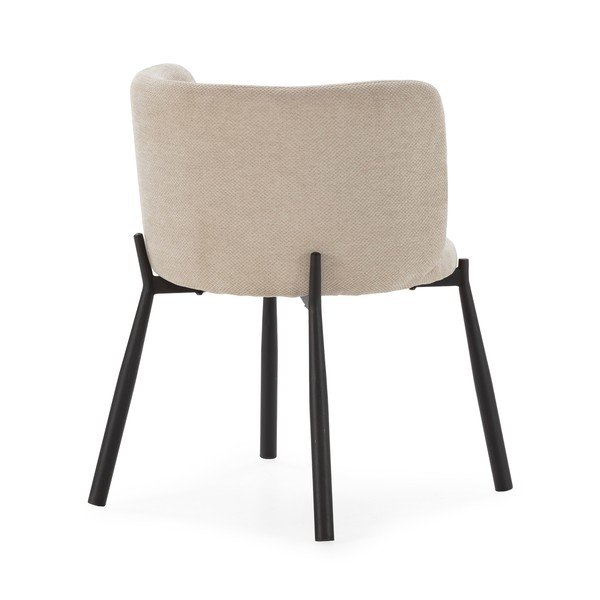 Бежови тапицирани трапезни столове в комплект 2 бр. Ginny – MOME-image-1