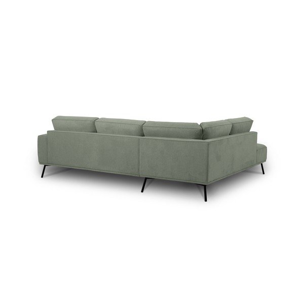 Зелен шенилов ъглов диван (ляв ъгъл/L форма) Amsterdam – Scandic-image-3