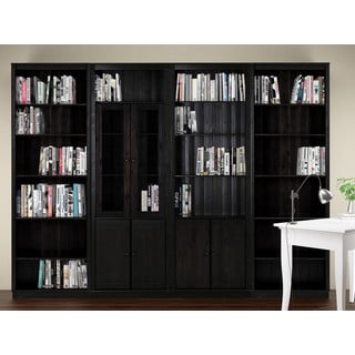 Кафява библиотека от масивен бор 370x223 cm Anita – Støraa