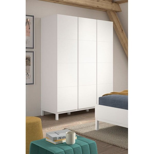 Бял детски гардероб 149x196x58 cm Eva – Vipack-image-1