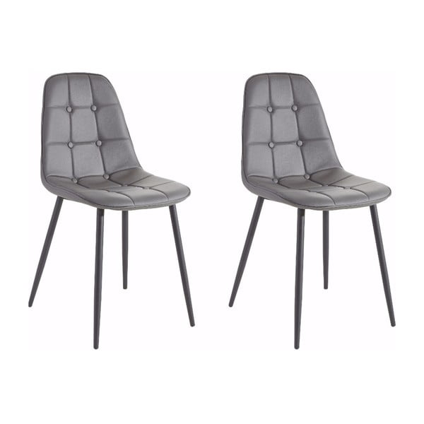 Sada 2 šedých židlí Støraa Lamar