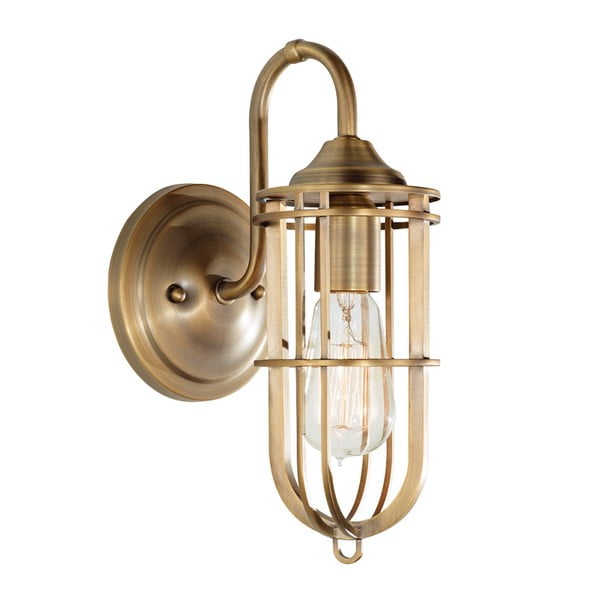 Стенна лампа от месинг Urban Renewal Uno Dark Antique Brass - Elstead Lighting