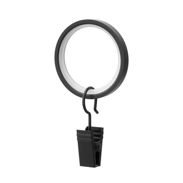 Пръстени за пердета с жабка в комплект от 7 Cappa - Umbra-image-2