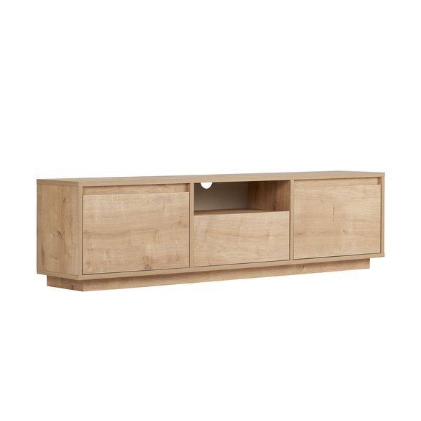 Маса за телевизор от декор от дъб  в естествен цвят 160x42x30 cm Sentinel – Kalune Design