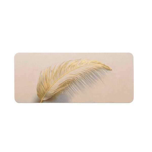 Светлокафяв килим за баня 50x120 cm Angelica – douceur d'intérieur