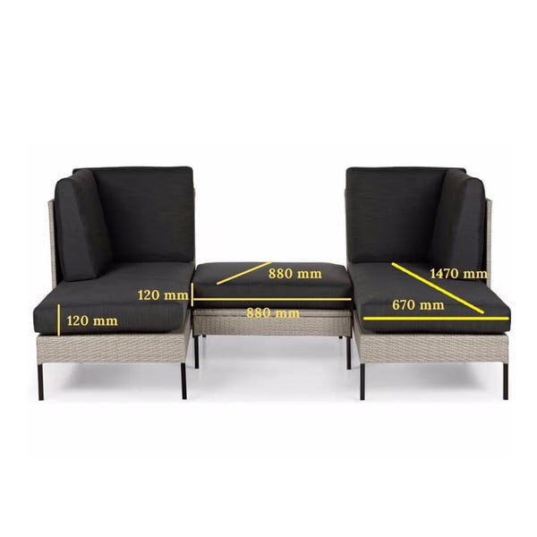 Бежов градински диван Orkanger - Bonami Selection-image-4