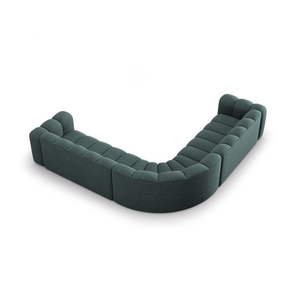 Тюркоазен шенилов модулен ъглов диван Lupine – Micadoni -image-3