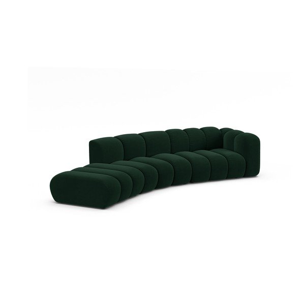 Тъмнозелен ъглов диван (десен ъгъл) Lupine – Micadoni Home-image-1