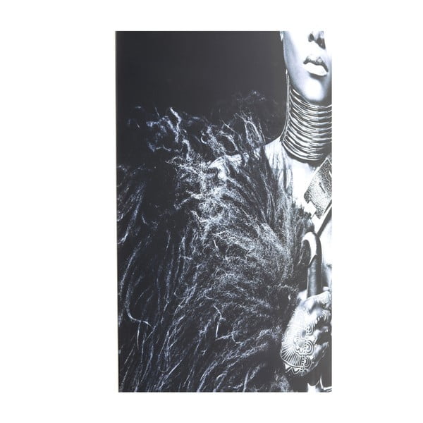 Zasklený černobílý obraz Kare Design Lady Knight, 150 x 100 cm-image-1