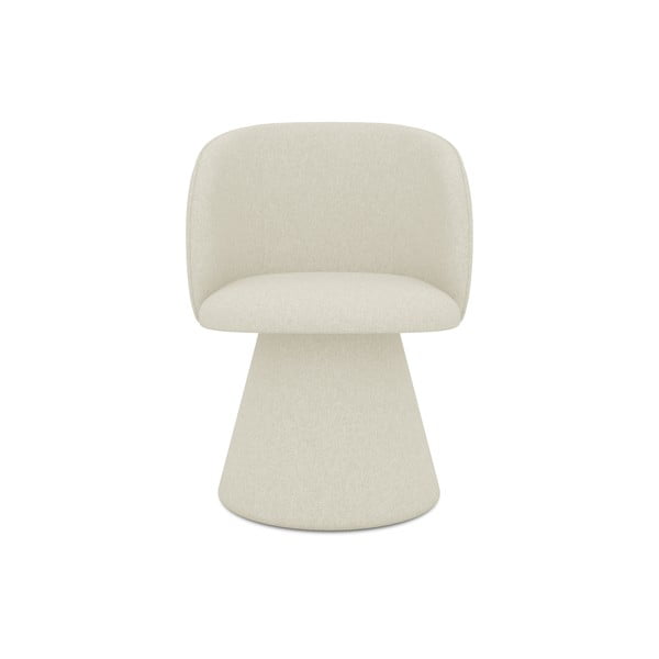 Кремав тапициран трапезен стол Maia – Makamii-image-1