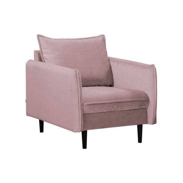Кадифено кресло в цвят лавандула Juli – Ropez