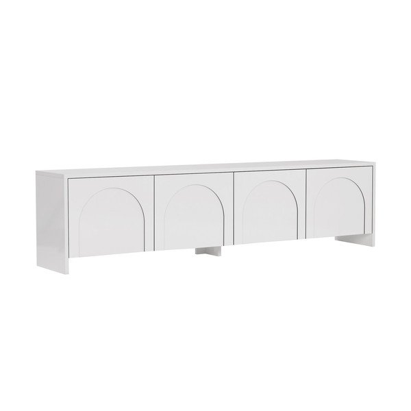 Бяла маса за телевизор 180x45x32 cm Aurelia – Kalune Design