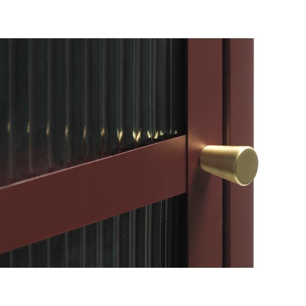 Червена метална витрина 58x160 cm Bronco – Unique Furniture-image-4