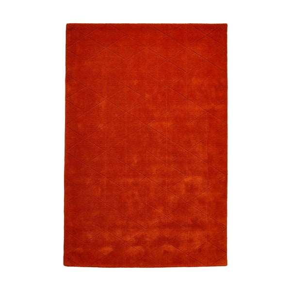 Червен вълнен килим от теракота , 150 x 230 cm Kasbah - Think Rugs