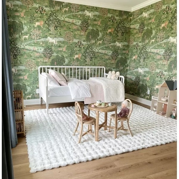 Бял килим подходящ за пране 150x230 cm Bubble White – Mila Home-image-2