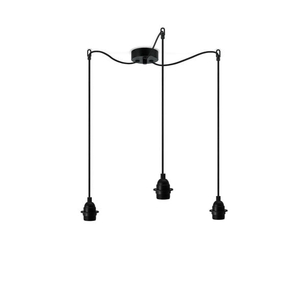 Черна висяща лампа с три рамена Uno - Sotto Luce