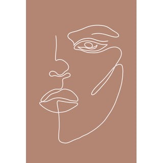 Постер 29x41 cm Woman Face – Veronika Boulová