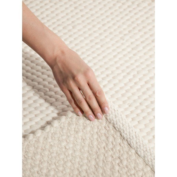 Кремав ръчно изработен вълнен килим 200x290 cm Lyon Beans – Elle Decoration-image-4