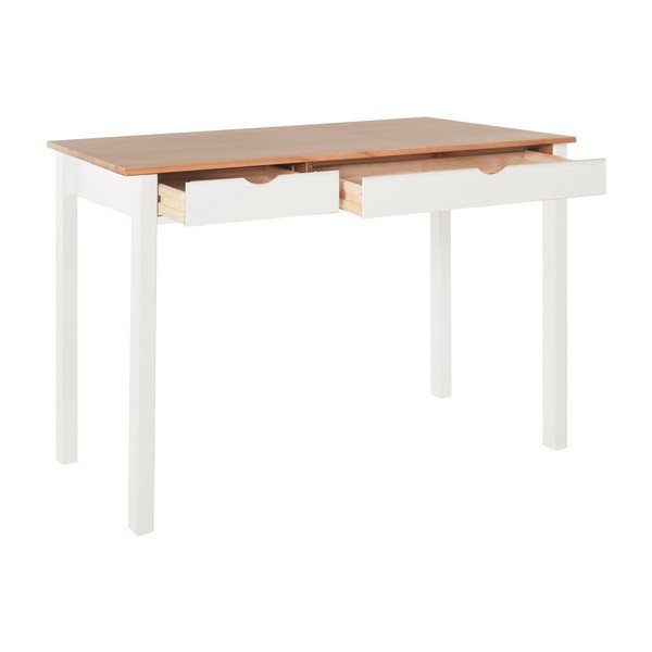 Работна маса от бял и кафяв бор, дължина 120 cm Gava - Støraa-image-3