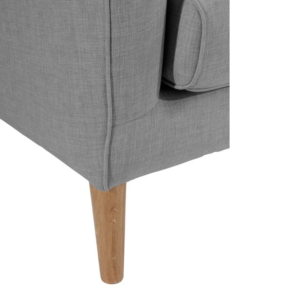 Кресло от сиво ленено платно с уши Miriam - Max Winzer-image-3