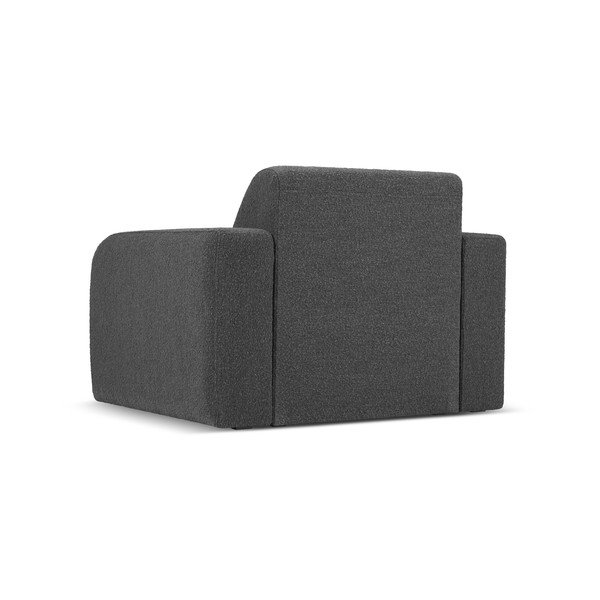 Тъмносив фотьойл от плат букле Molino - Micadoni Home-image-3