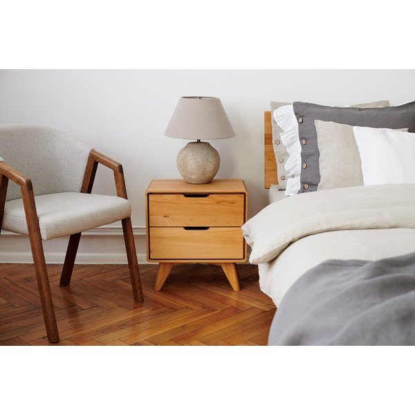 Нощно шкафче от букова дървесина Greg - The Beds-image-1