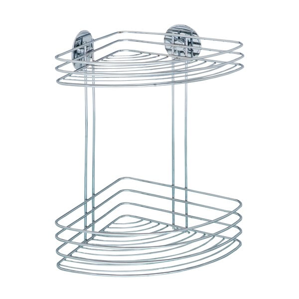 Самоносещ ъглов рафт Turbo-Loc на две нива, 20 x 26,5 cm - Wenko-image-1